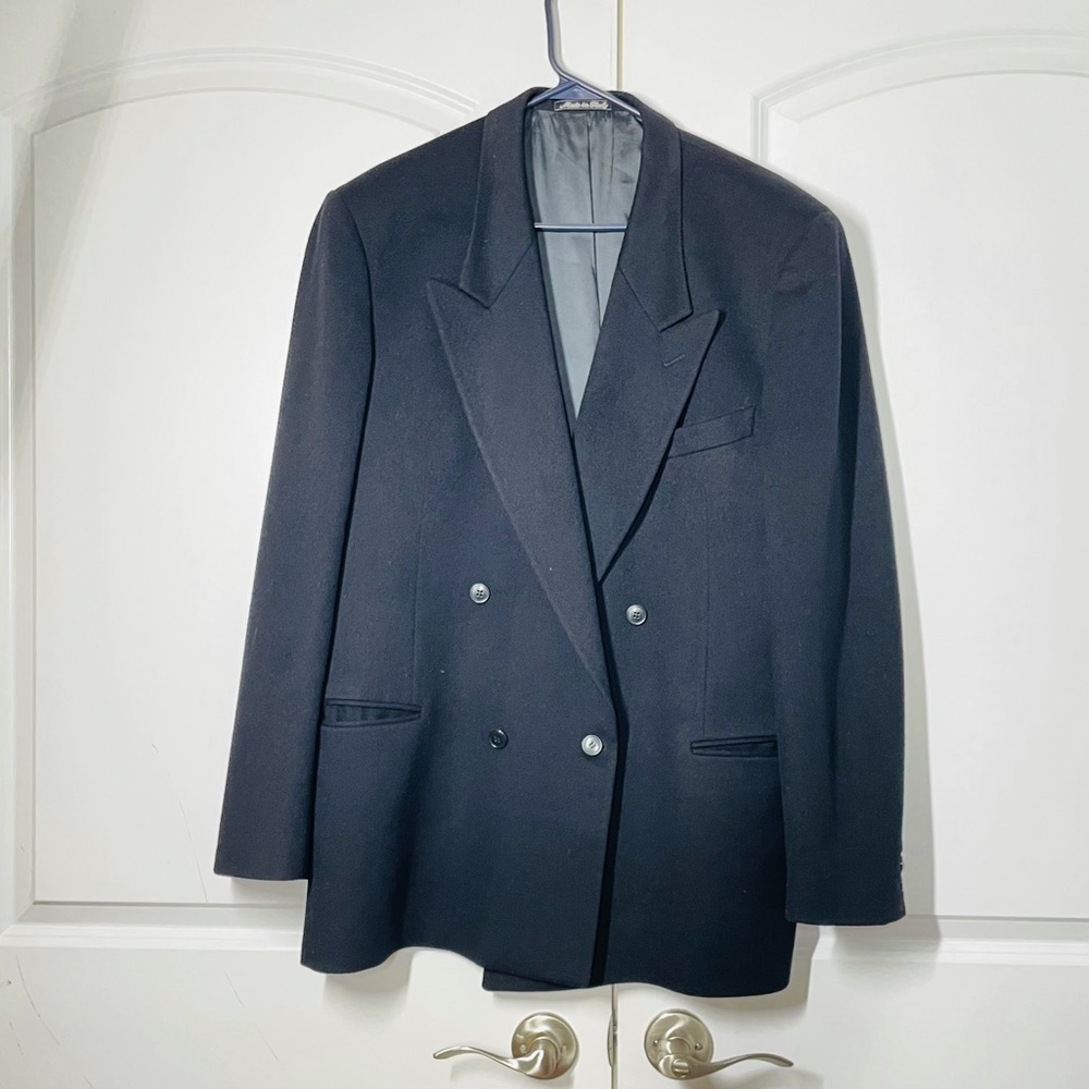 Mani by Giorgio Armani Cashmere Blend Double Breasted Jacket size 42L